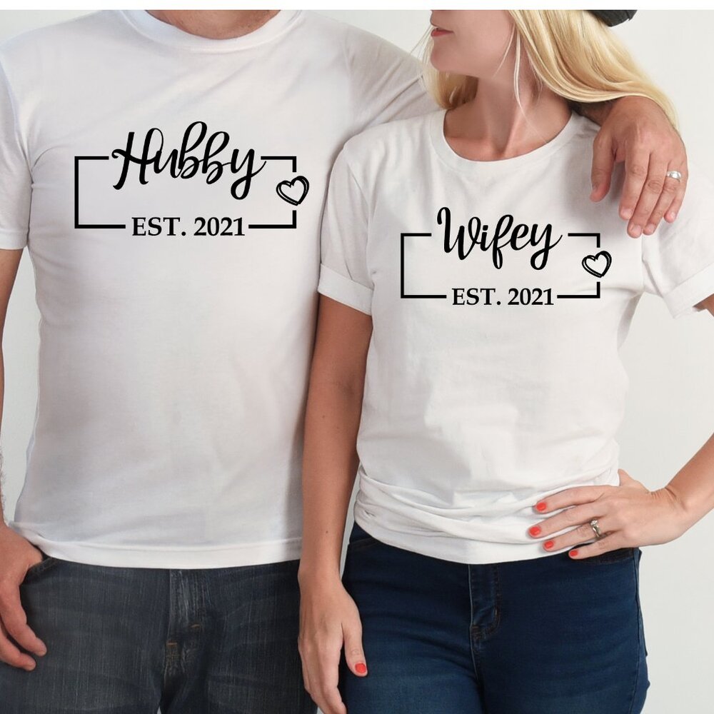 Hubby Wife Softstyle® Fitted T-Shirt